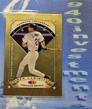 1997 Donruss Preferred Precious Metals Gold Ken Caminiti 1 Gram Gold 999.9 Rare