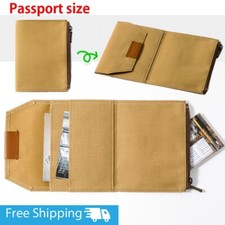 TRAVELER'S notebook Cotton Zipper Case beige Passport size F/S July 2024