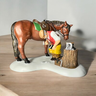 Dept 56 The Dickens' Village Series Blacksmith To The Rescue  56.58541 New w/Box
