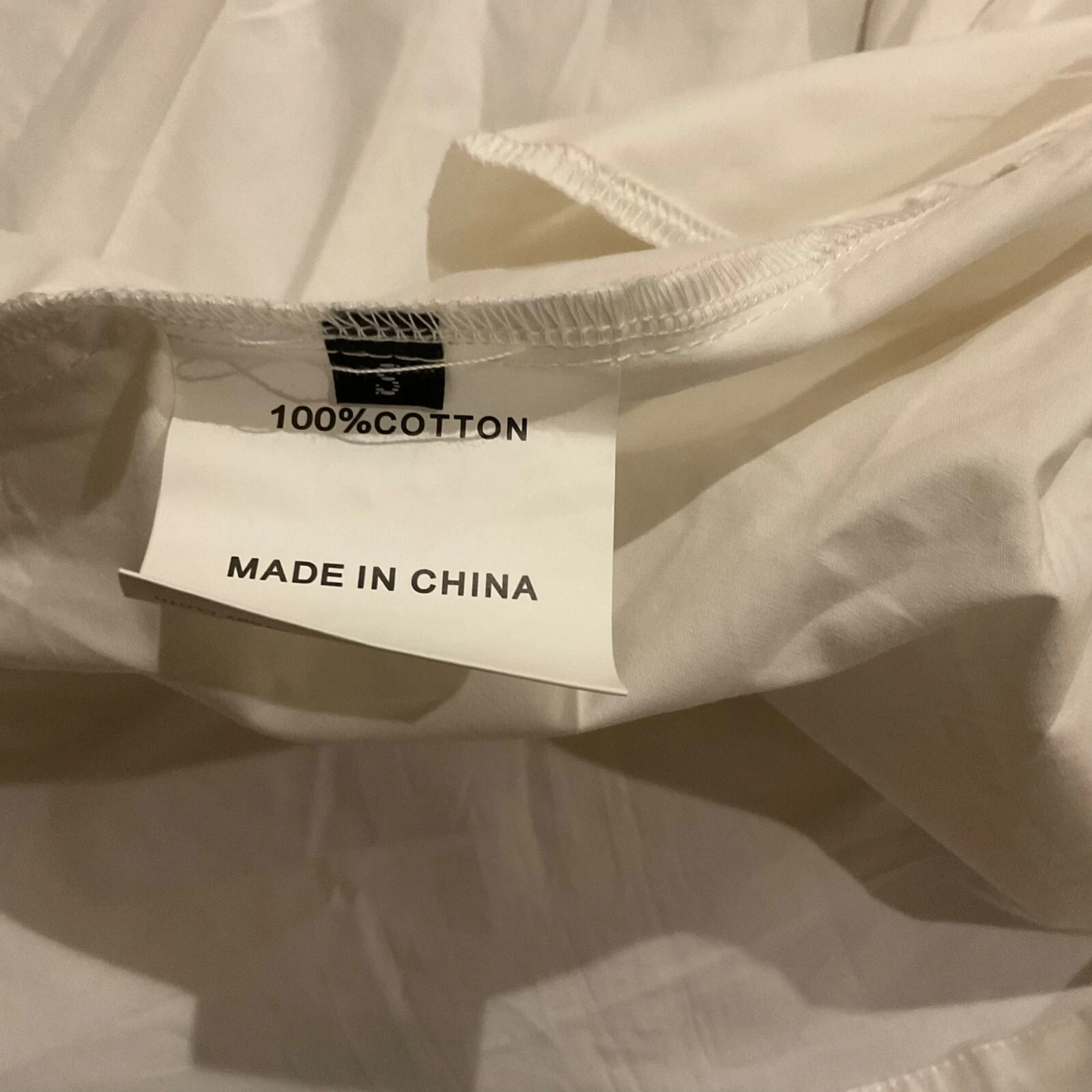 Camicia nuova senza etichette acne studios vita raccolta abito midi 2 vie cotone bianco taglia busto37