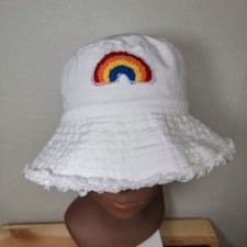 White Rainbow Bucket Hat - OSFM