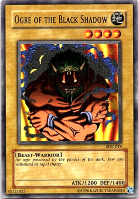 Ogre Of The Black Shadow SDK-019 Yu-Gi-Oh! Card Moderate Play Unlimited
