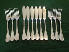 Christofle modello ALBI posate pesce per 6 persone 12 pezzi argentate ottime