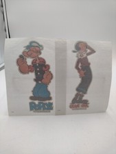 Vintage Olive Oil And Popeye Iron On Transfers King Features 1976