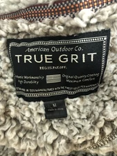 True Grit Frosty Tipped Vest Zippered Front/pockets - Color: Brown - Size XL EUC