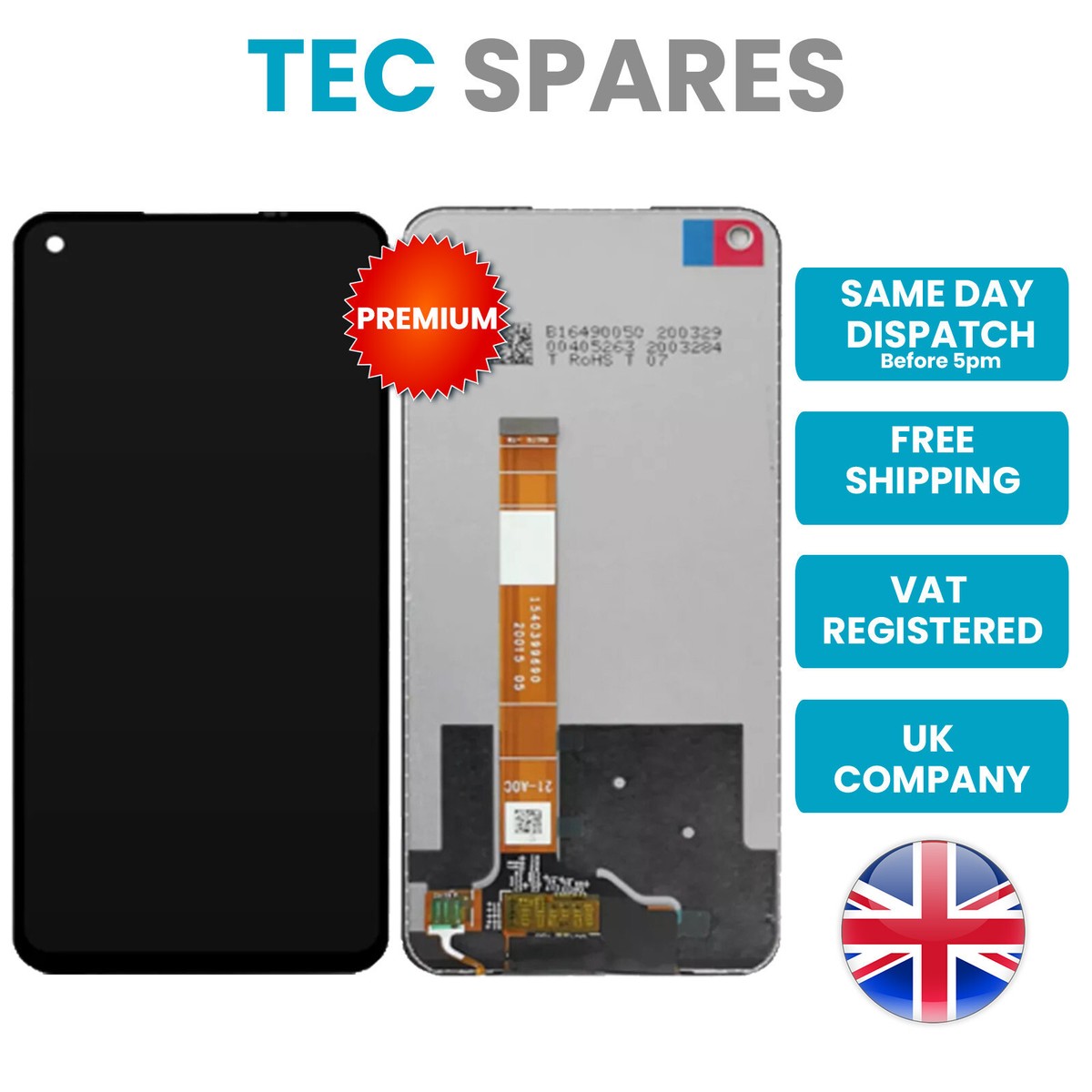 Screen Replacement Oppo A52 Touch Screen Oppo A52/ A72/ A92 LCD