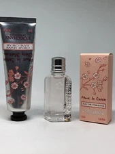 L'occitane en Provence Cherry Blossom 2 PC set edt0.25oz Mini+1oz Hand Cream New