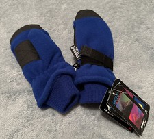 SWANY Kids Small Waterproof Thinsulate Mittens Blue Black NEW