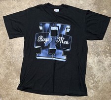 Vintage Boyz II Men Band Portrait Graphic Concert Tee Size L Single Stitch Rap