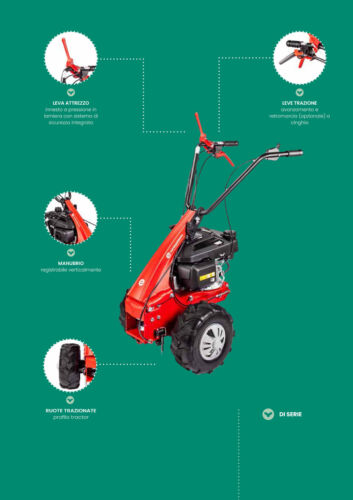 Trinciaerba Falciatutto Eurosystems Minieffe HONDA RM da 53 cm Multiattrezzo - Foto 9 di 12