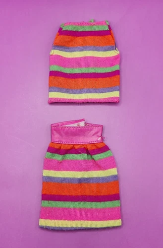 1968 Sears Exclusive STACEY Gift Set  STRIPES ARE HAPPENING - TOP and SKIRT