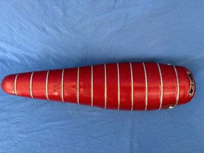Schwinn STING-RAY Persons Red Sparkle Banana SEAT w/Mylar Chrome