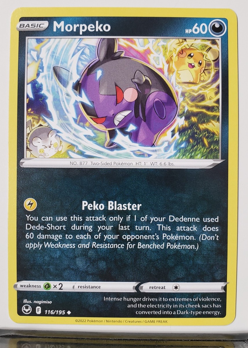morpeko pokemon card value Marnie's | Scarlet & Violet Promo Cards RarityUncommon Hit Points70 HP Formnull Morpeko 116/195 - NM /