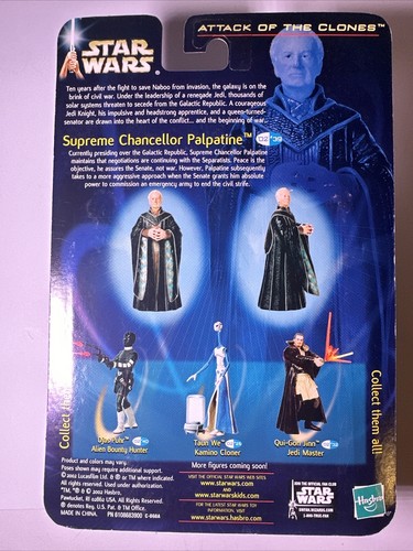 Star Wars Attack of the Clones Supreme Chancellor Palpatine Sealed In Orig Box. - Picture 2 of 2