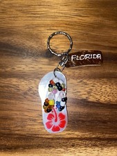 Flip Flop Sandal Keychain Florida Souvenir