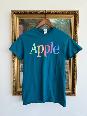 Vintage 2000s Apple Multicolor Logo USA iMac iPhone Nintendo T 