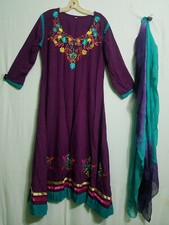 African Women's Clothing Dress Kaftan Hippie Maxi Gown Free size 42" around