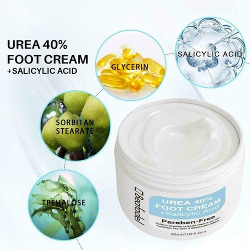 Foot Care Urea Cream 40% Foot Scrub Salicylic Acid Dead Exfoliates30G〠 - Picture 6 of 9
