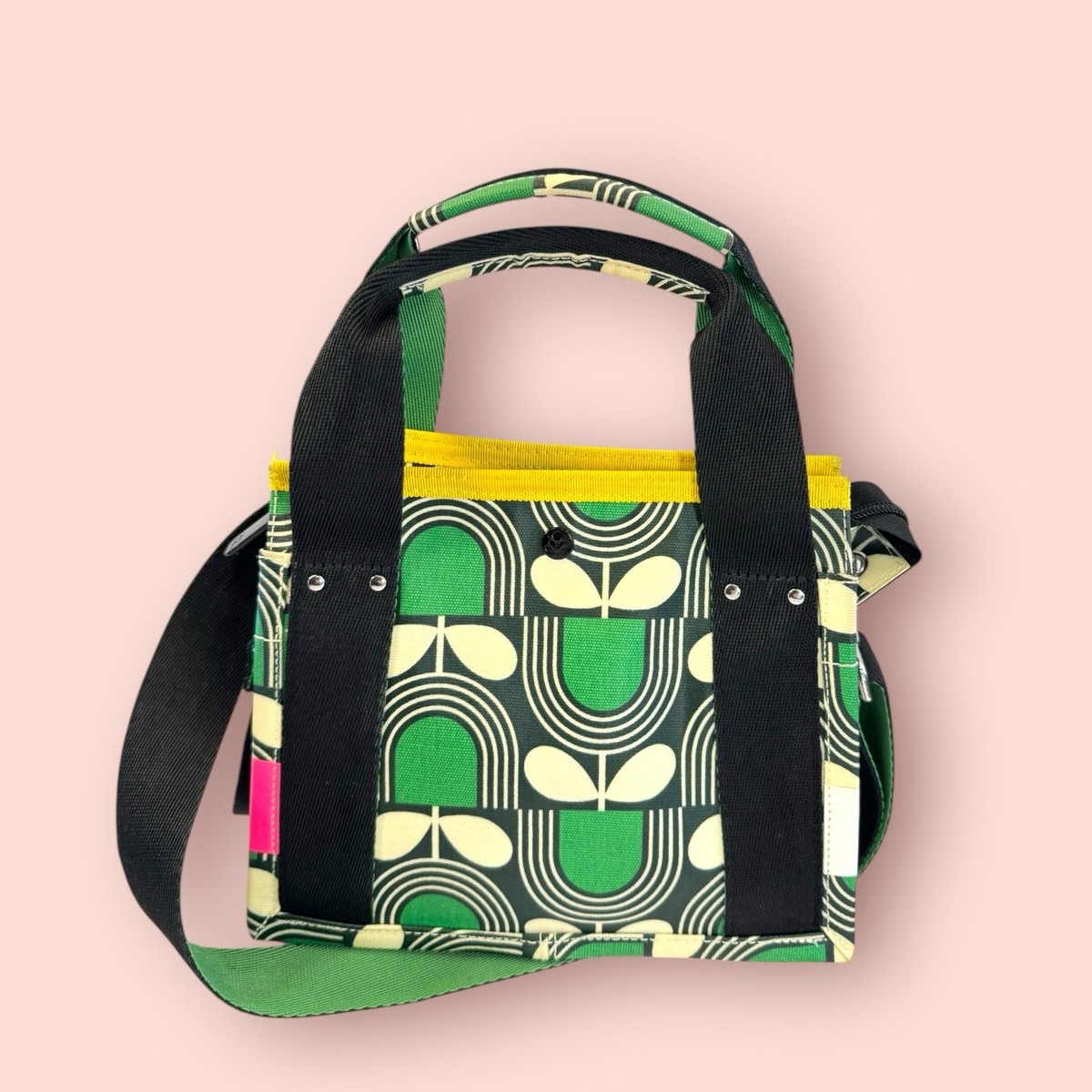 ORLA KIELY Sixties Stem Emerald Small Messenger Shoulder Bag Purse
