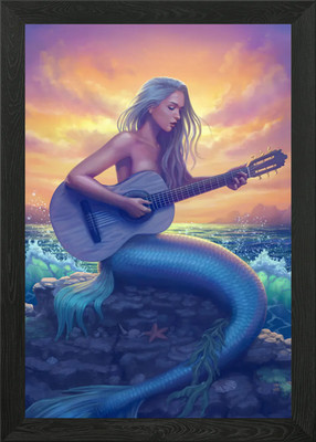 Sirenen Lied gerahmtes Wandbild Poster Leinwanddruck Bild