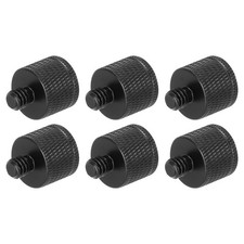 6Pcs Mic Stand Adapter M6 Female to 1/4 Male Thread Screw Adapter Aluminum