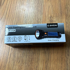 E-SHIDAI YF-1128 800lm LED Flashlight Solar/USB Rechargeable Power Bank IP44