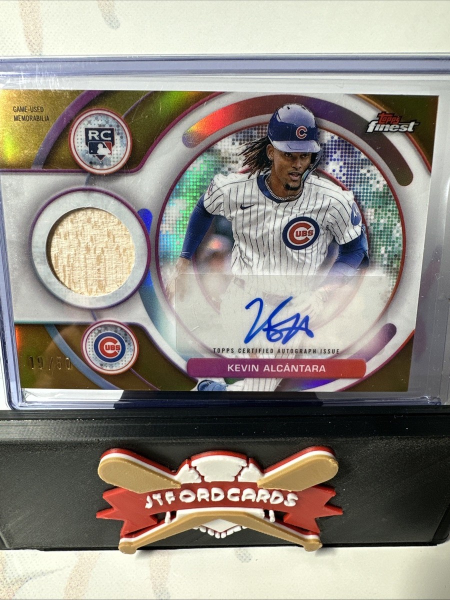 2025 Topps Finest Kevin Alcantara Gold RC Auto Relic /50 GAME USED 