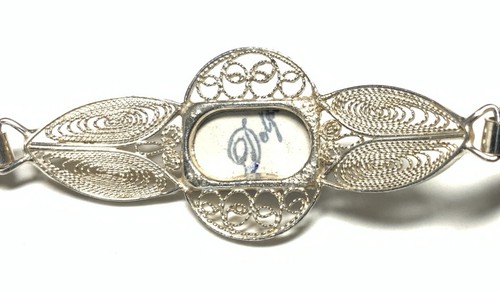 Delft Sterling Silver 925 Filigree Windmill Chain Bracelet 7.25-inches KN89 - Picture 5 of 10