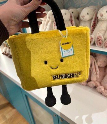 *In Hand* Jellycat X Selfridges Exclusive Yellow Bag Plüsch + Sticker!