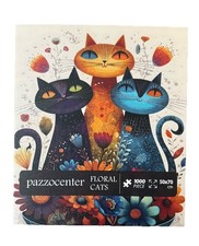 Floral Cats Puzzle 1000 Pieces Complete With Free Shipping