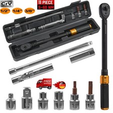 11x Drehmomentschl&uuml;ssel 3/8" 5-60Nm Motorrad Drehmoment Ratsche Knarre Schl&uuml;ssel
