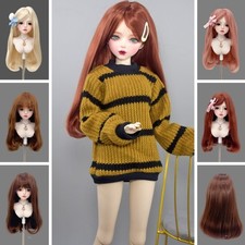BJD Hair Soft Dolls Wig with Bangs for 1/3 1/4 1/6 Ball Jointed BJD Dolls Toys
