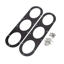 Diffuser Rear Bumper, Bumper Panel, 2 pcs Universal Aluminium Alloy Rear