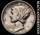1939-S Mercury Dime- Silver- Scarce Better Date No Reserve #J4348
