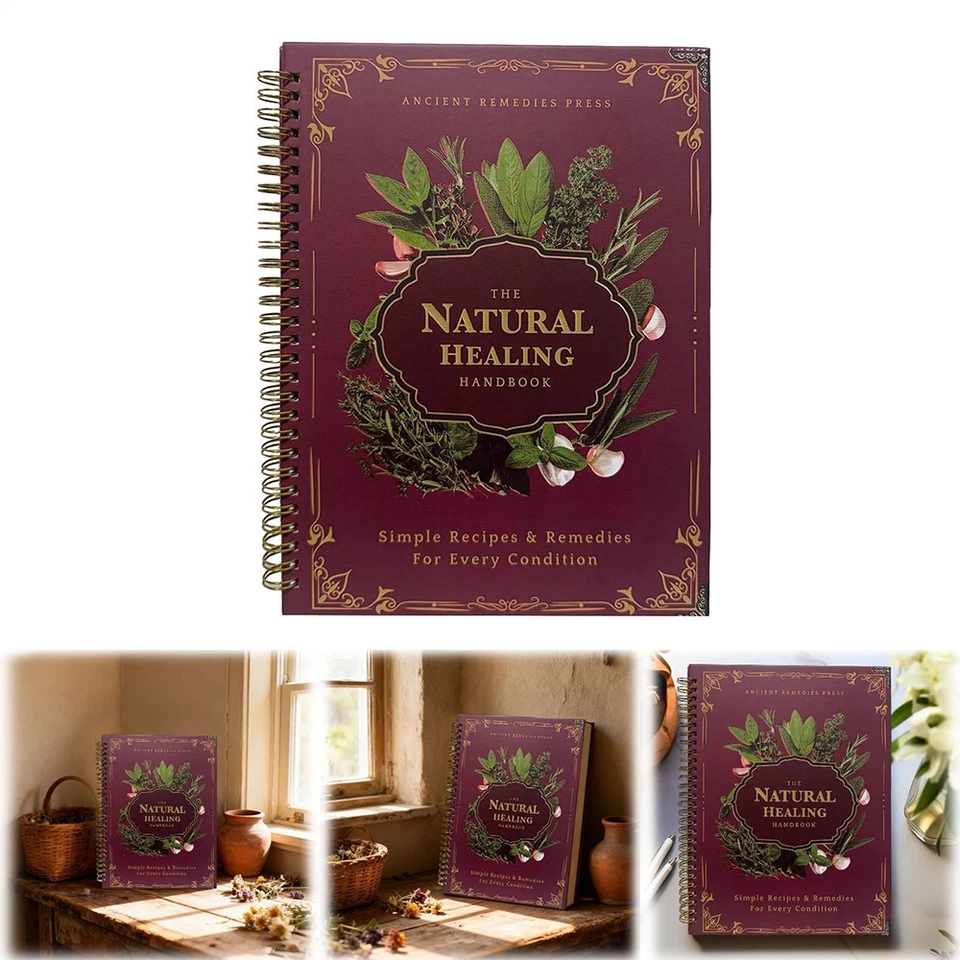 The Natural Healing Handbook Bound for Herbal Remedies Natural Recipes Ancient - Image 2 of 4