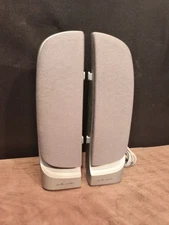 Polk Audio Computer Speakers Left and Right Side Hp With Cable Vintage NEVER USE