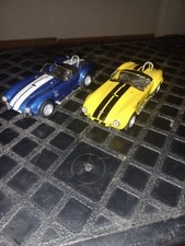 LOT 2 1965 Shelby Cobra 427 S/C 1:32 Diecast Friction Car by KINSMART