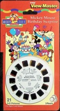 Mickey Mouse Birthday Surprise 3d View-Master 3 Reel Packet