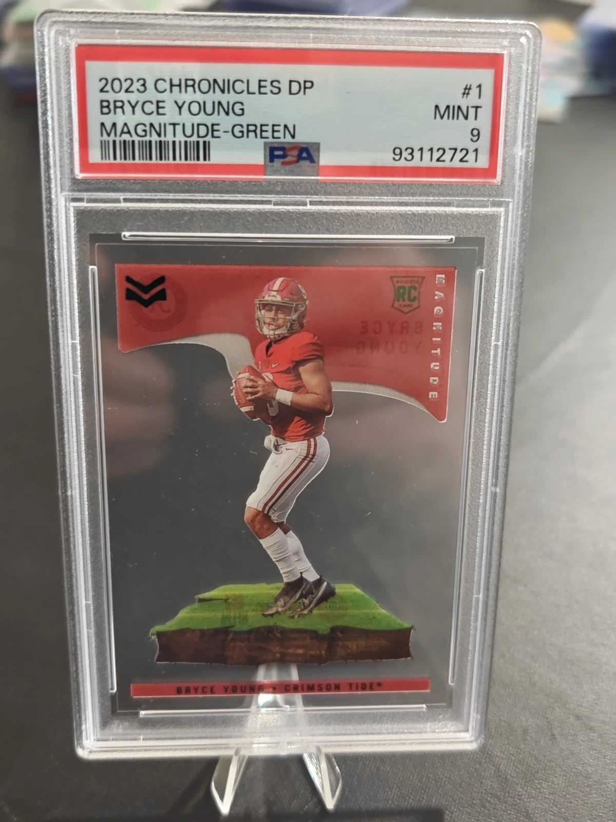 Bryce Young Panini Chronicles Draft Picks Magnitude #1 Green