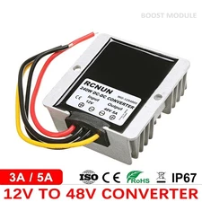 12V to 48V DC DC Step-Up Converter 3A 5A Boost Voltage Regulator Durable Tools