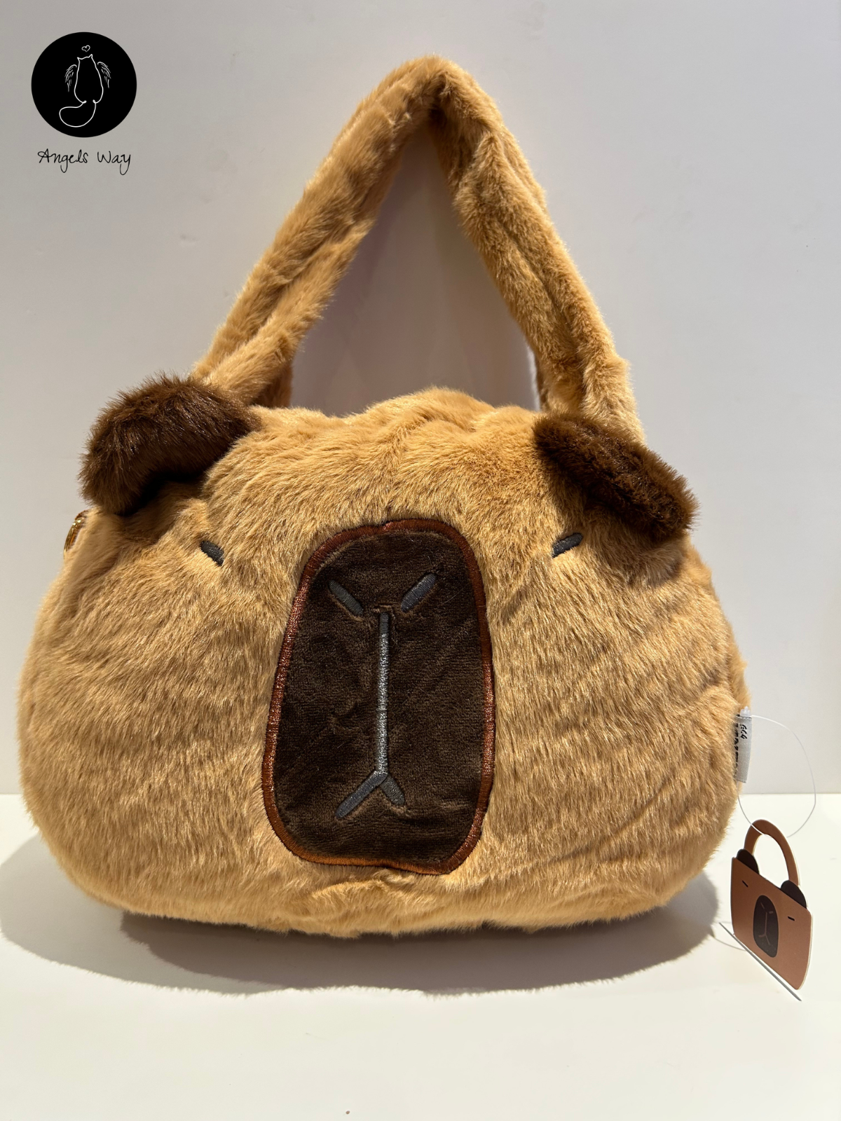 Kenji Capybara Plush Handbag Cute Soft Tote Bag Kawaii Gift