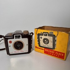Kodak Brownie Holiday Flash Camera with Original Box  Strap Vintage No. 183
