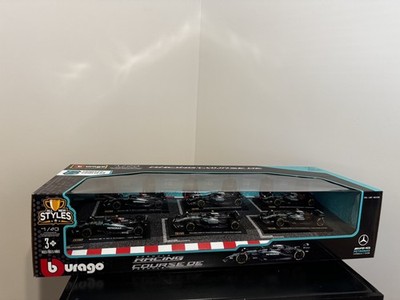Bburago 1:43 Mercedes-AMG Petronas F1 Team Collector Set of 6 