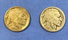 1918 D & 1918 S BUFFALO NICKELS - NICE COINS!!!