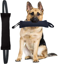 Tug of War Dog Toy Bite with 2 Strong Handles Made of Durable Tear Resistant Str