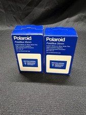 2 Polaroid PolaBlue 35mm White on Blue Slide Film 12 Exposure BN-135-12 Exp 9/92