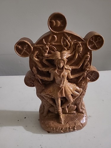 Hekate Statue, Triple Goddess Statue Massivholz 6 cm - Bild 2 von 6
