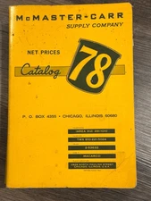 Vintage McMaster - Carr Supply Company Catalog 78 1972 Chicago IL