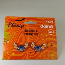 Claire s Halloween Kid s Jewelry Earrings Disney Stitch New Read