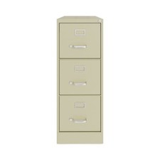 Alera HVF1541PY Three-drawer Economy Vertical File, Letter-size File Drawers,